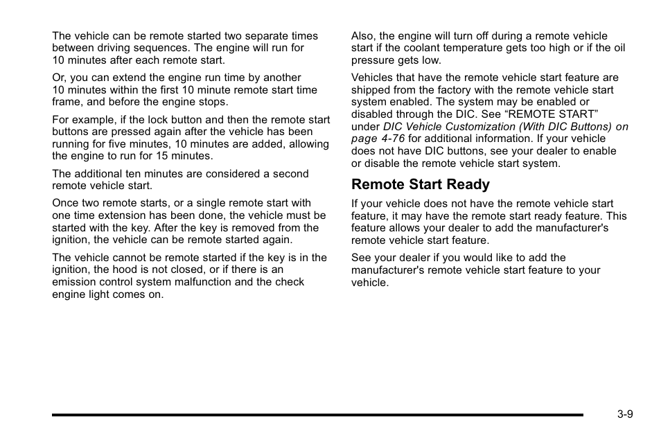 Remote start ready | GMC 2010 Sierra User Manual | Page 147 / 658