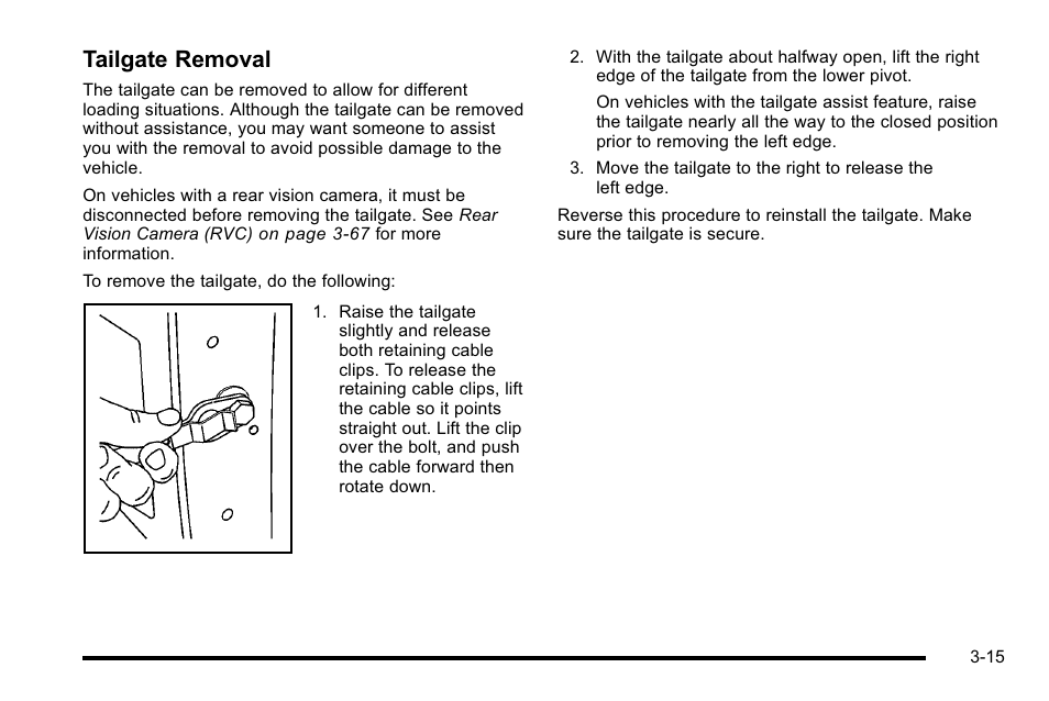 Tailgate removal | GMC 2010 Sierra User Manual | Page 153 / 658