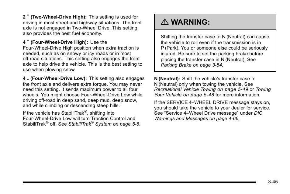 Warning | GMC 2010 Sierra User Manual | Page 183 / 658