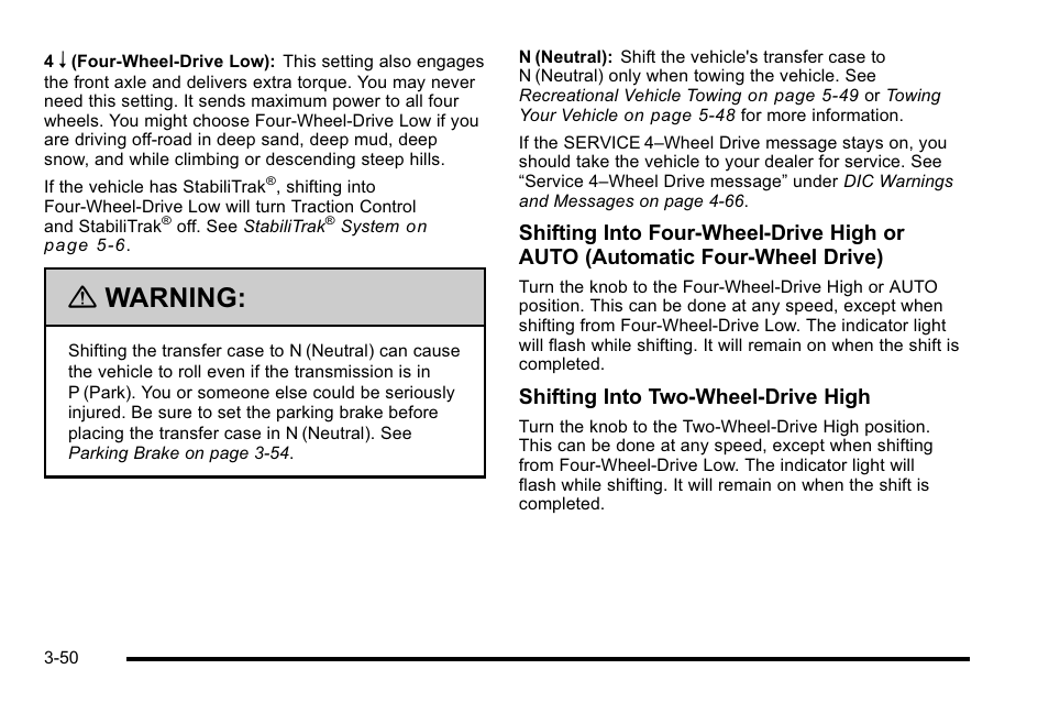 Warning | GMC 2010 Sierra User Manual | Page 188 / 658