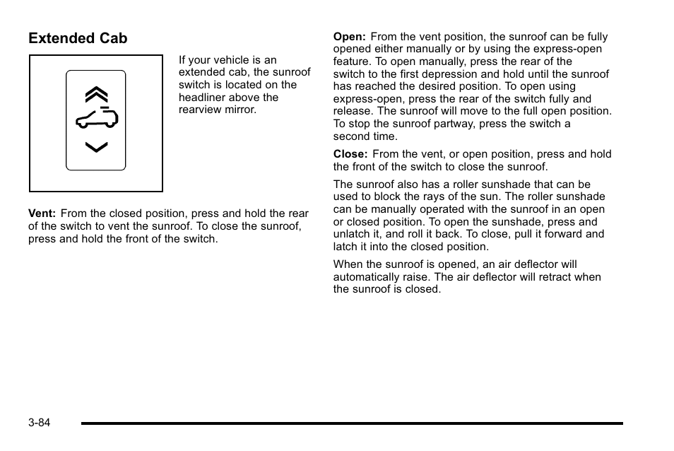 Extended cab | GMC 2010 Sierra User Manual | Page 222 / 658