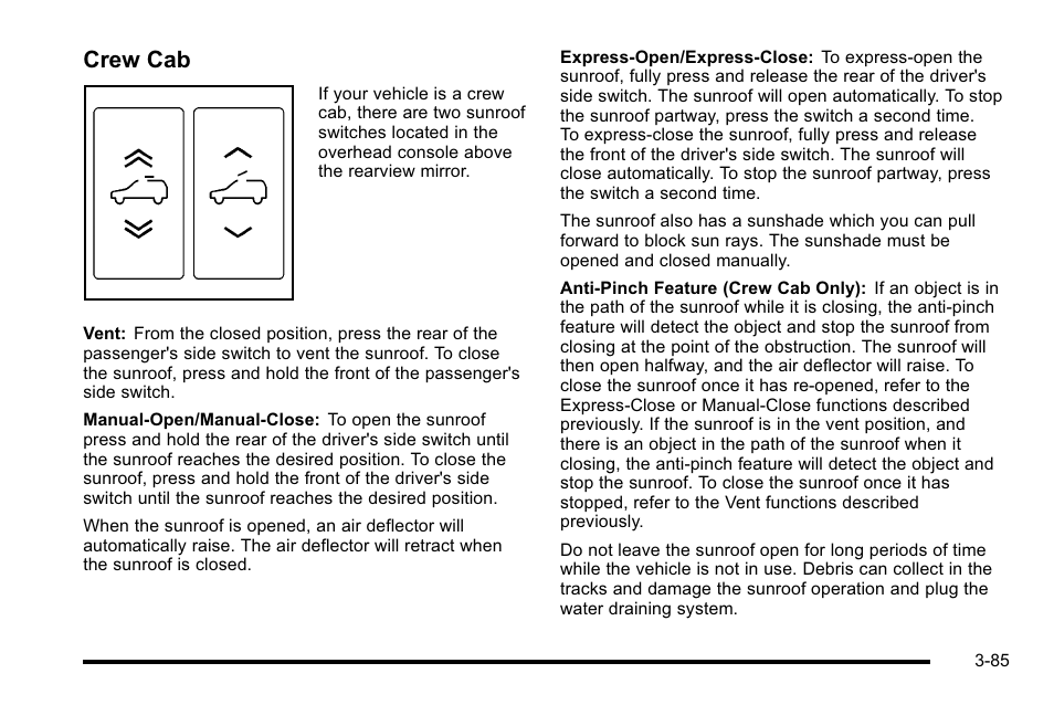 Crew cab | GMC 2010 Sierra User Manual | Page 223 / 658