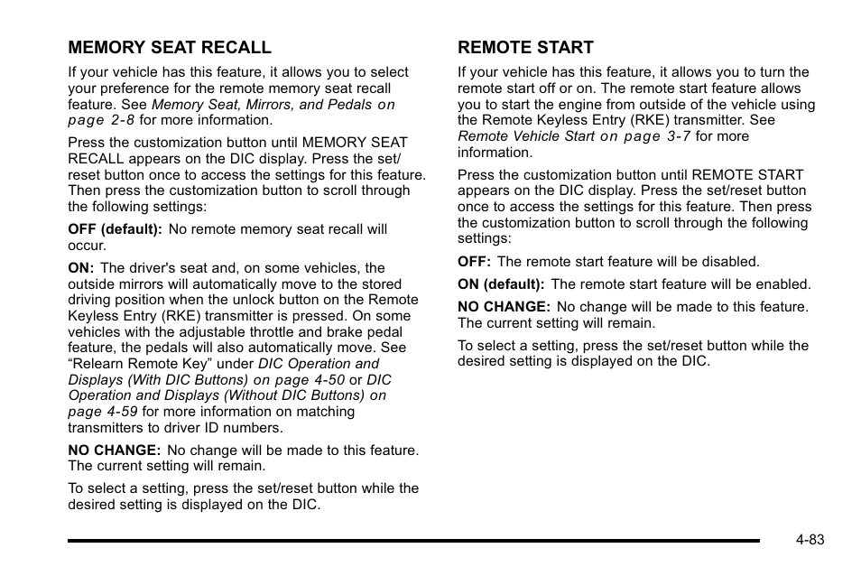 Remote start | GMC 2010 Sierra User Manual | Page 307 / 658