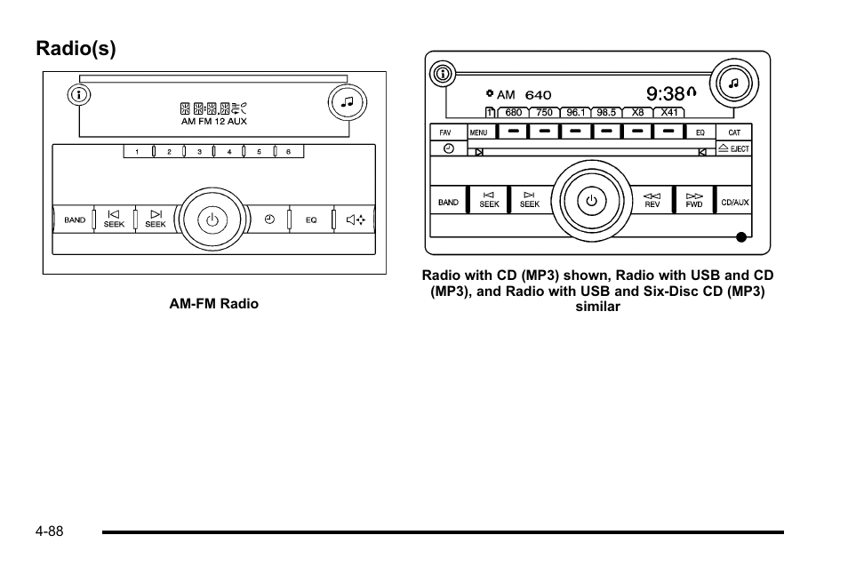 Radio(s), Radio(s) -88 | GMC 2010 Sierra User Manual | Page 312 / 658