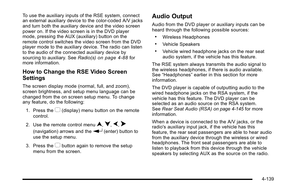 Audio output | GMC 2010 Sierra User Manual | Page 363 / 658