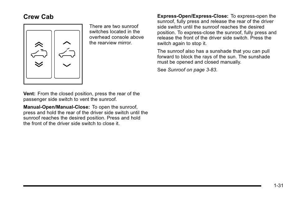 Crew cab | GMC 2010 Sierra User Manual | Page 37 / 658