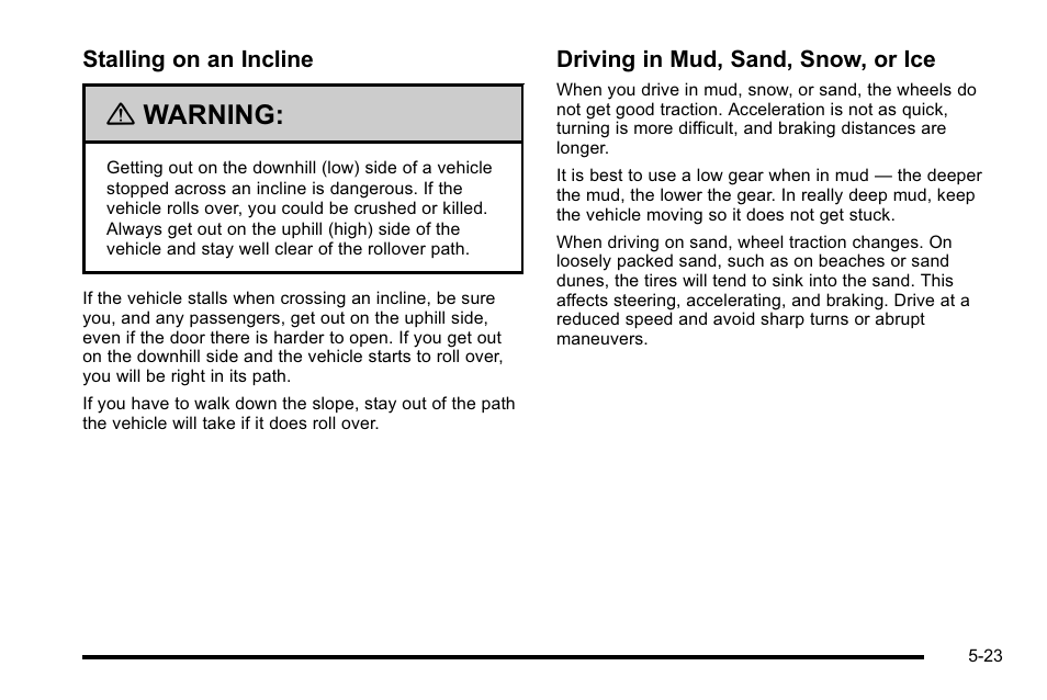 Warning | GMC 2010 Sierra User Manual | Page 399 / 658