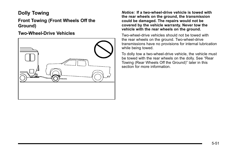 Dolly towing | GMC 2010 Sierra User Manual | Page 427 / 658