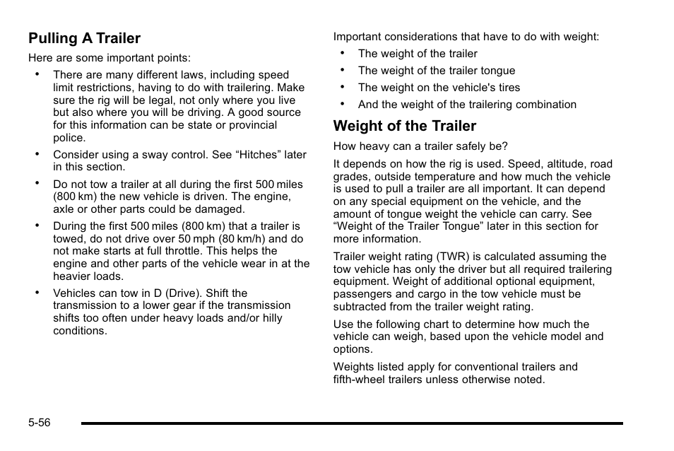 Pulling a trailer, Weight of the trailer | GMC 2010 Sierra User Manual | Page 432 / 658