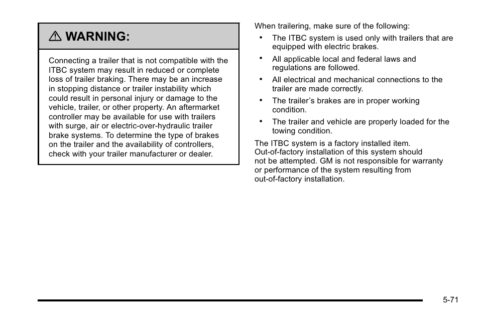 Warning | GMC 2010 Sierra User Manual | Page 447 / 658