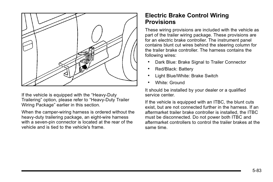 Electric brake control wiring provisions | GMC 2010 Sierra User Manual | Page 459 / 658