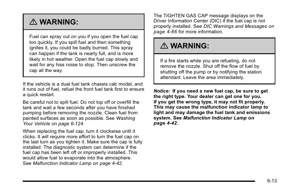 Warning | GMC 2010 Sierra User Manual | Page 473 / 658