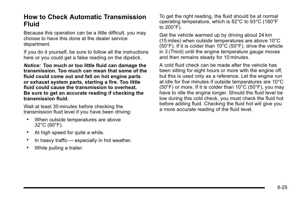 How to check automatic transmission fluid | GMC 2010 Sierra User Manual | Page 485 / 658