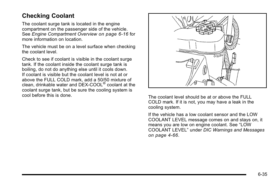 Checking coolant | GMC 2010 Sierra User Manual | Page 495 / 658