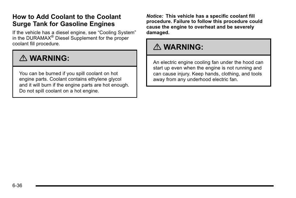 Warning | GMC 2010 Sierra User Manual | Page 496 / 658