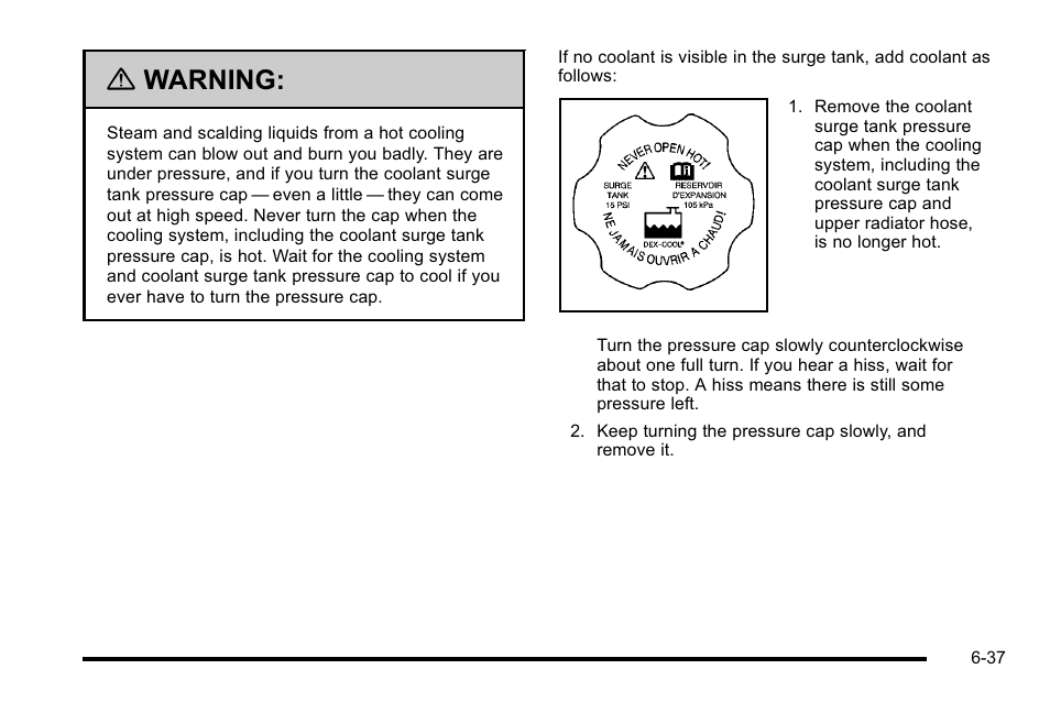 Warning | GMC 2010 Sierra User Manual | Page 497 / 658