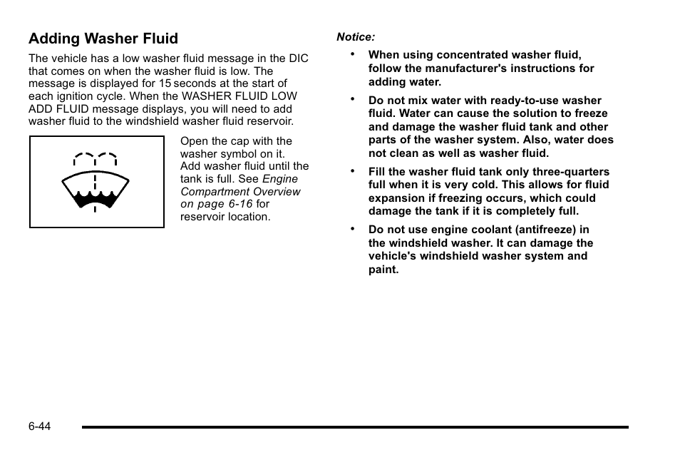 Adding washer fluid | GMC 2010 Sierra User Manual | Page 504 / 658