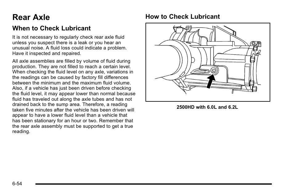 Rear axle, Rear axle -54 | GMC 2010 Sierra User Manual | Page 514 / 658