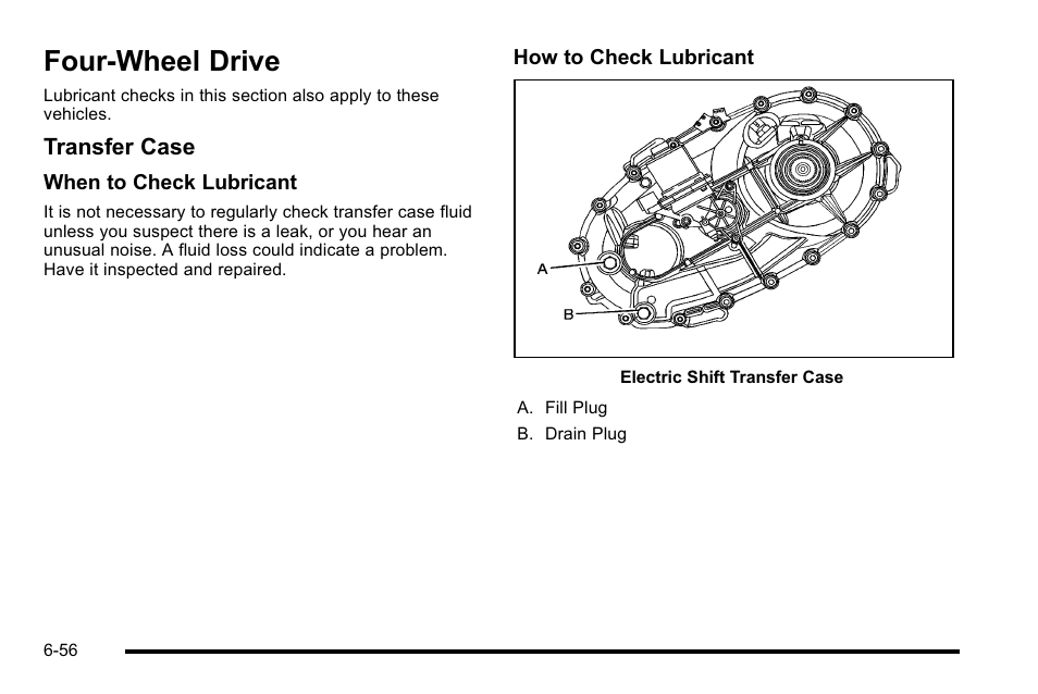 Four-wheel drive, Four-wheel drive -56, Transfer case | GMC 2010 Sierra User Manual | Page 516 / 658