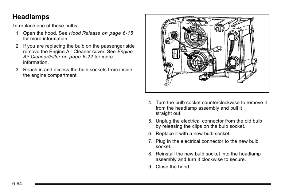 Headlamps, Headlamps -64 | GMC 2010 Sierra User Manual | Page 524 / 658