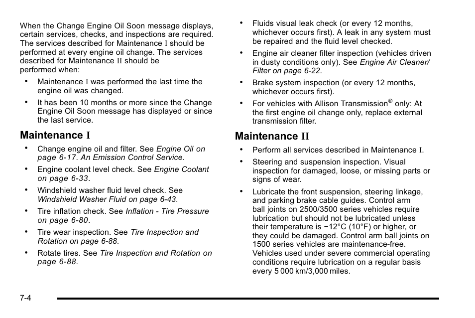 Maintenance i, Maintenance ii | GMC 2010 Sierra User Manual | Page 604 / 658