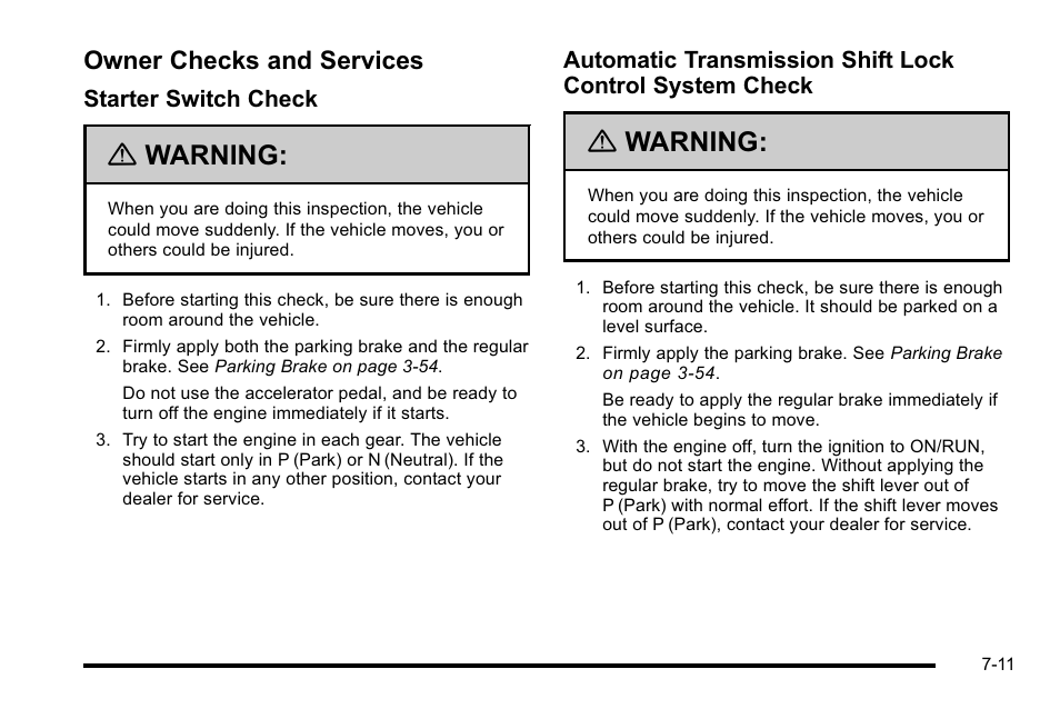 Owner checks and services, Owner checks and services -11, Maintenance | Warning | GMC 2010 Sierra User Manual | Page 611 / 658