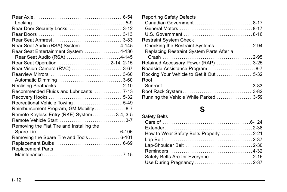 Index_s | GMC 2010 Sierra User Manual | Page 654 / 658