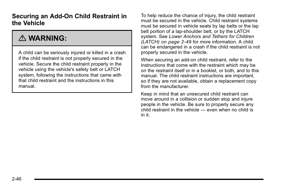 Warning | GMC 2010 Sierra User Manual | Page 88 / 658