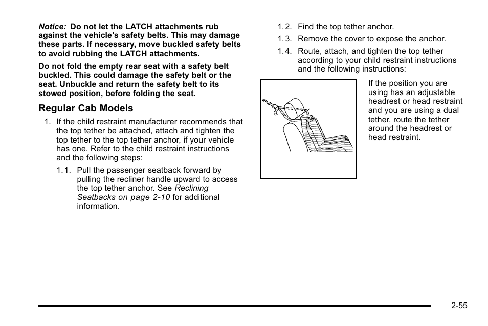 Regular cab models | GMC 2010 Sierra User Manual | Page 97 / 658
