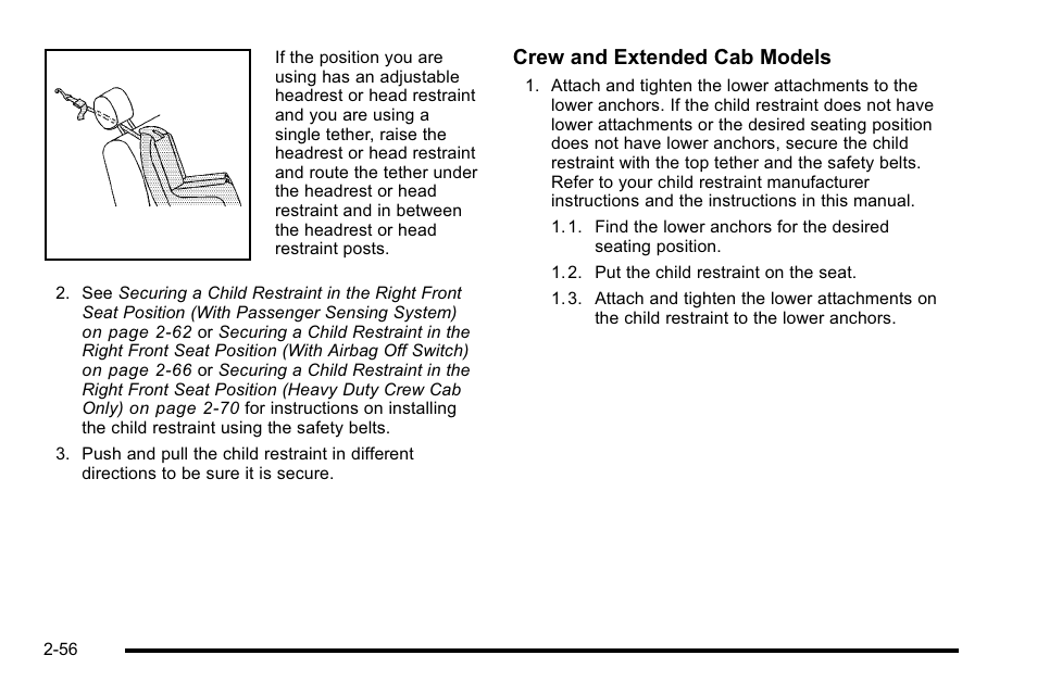 Crew and extended cab models | GMC 2010 Sierra User Manual | Page 98 / 658