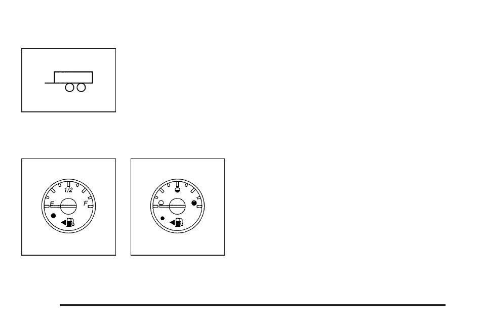 Tow/haul mode light, Fuel gage, Tow/haul mode light -40 fuel gage -40 | GMC 2009 Savana User Manual | Page 158 / 406