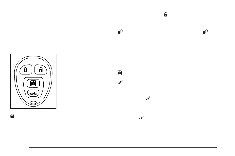 Remote keyless entry (rke) system operation, Remote keyless entry (rke) system operation -4 | GMC 2009 Savana User Manual | Page 88 / 406