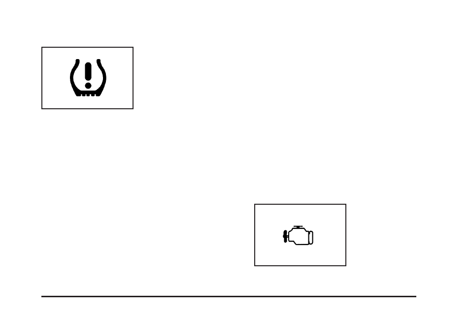 Tire pressure light, Malfunction indicator lamp | GMC 2008 Envoy User Manual | Page 175 / 468