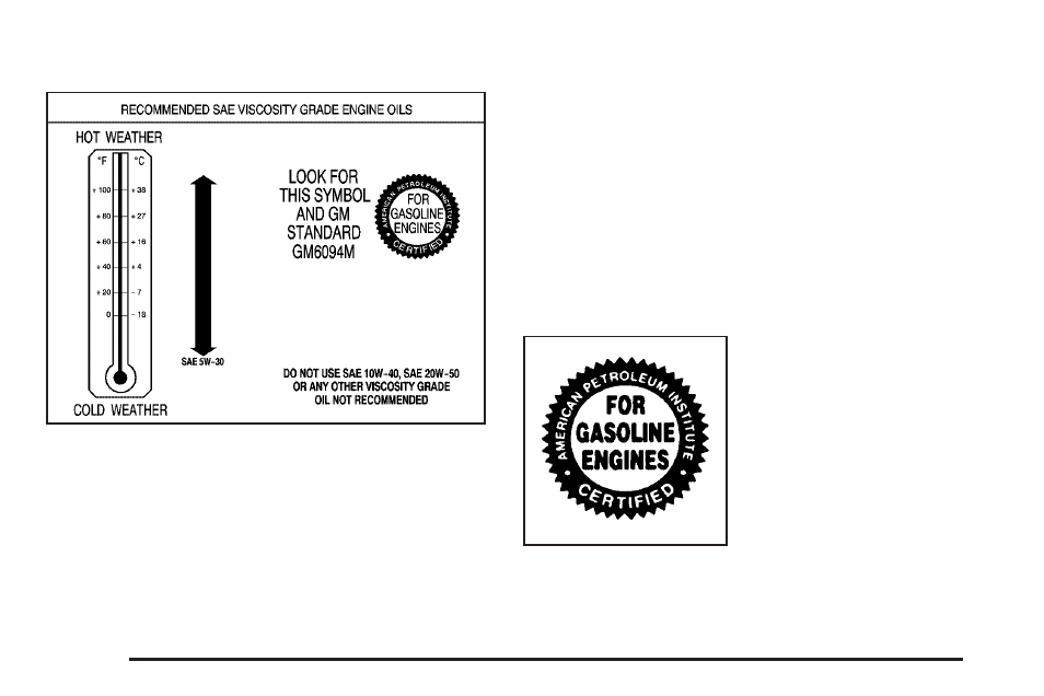 What kind of engine oil to use | GMC 2008 Envoy User Manual | Page 312 / 468