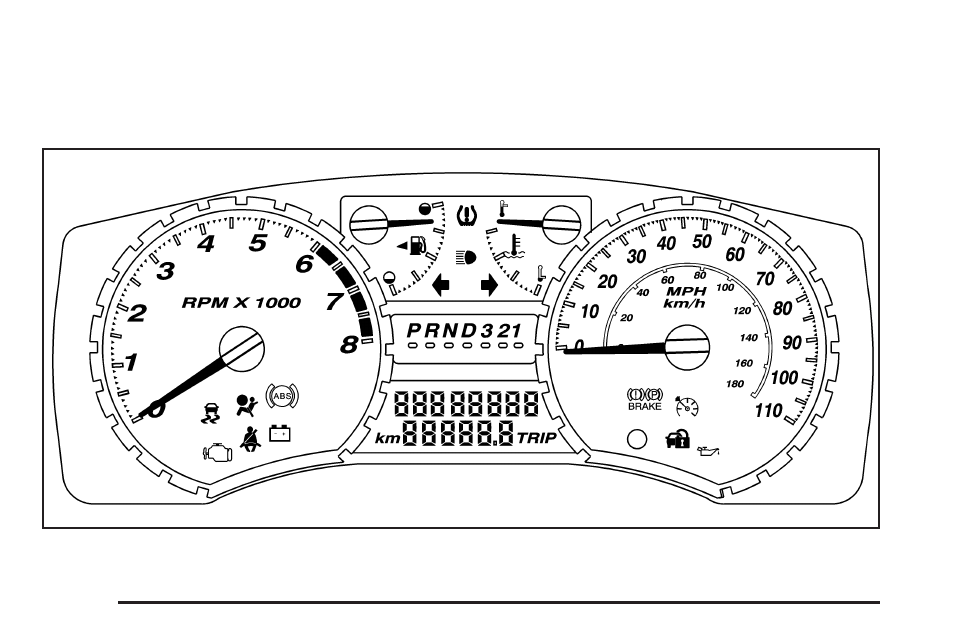 Instrument panel cluster, Instrument panel cluster -24, Instrument panel | Cluster | GMC 2008 Canyon User Manual | Page 156 / 428