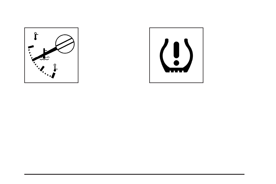 Engine coolant temperature gage, Tire pressure light | GMC 2008 Canyon User Manual | Page 165 / 428