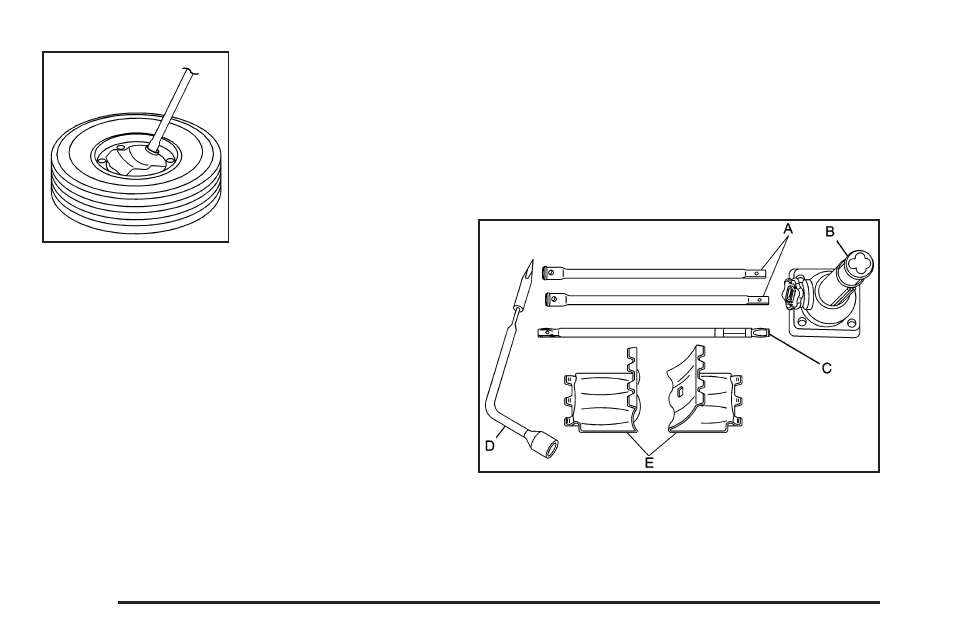 Removing the flat tire and installing the, Spare tire -84 | GMC 2008 Canyon User Manual | Page 344 / 428