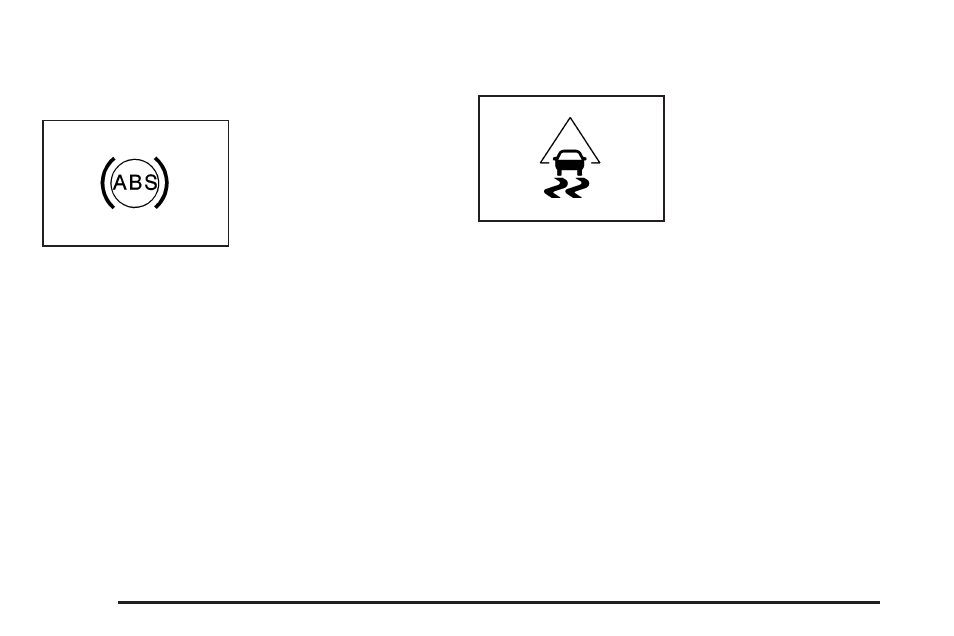 Antilock brake system warning light, Stabilitrak® indicator light, Antilock brake system | Warning light -48, Stabilitrak, Indicator light -48, Indicator light | GMC 2008 Acadia User Manual | Page 190 / 472