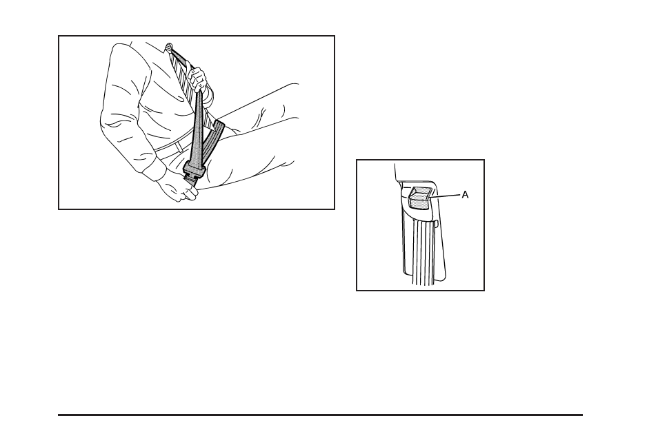 Shoulder belt height adjustment | GMC 2008 Acadia User Manual | Page 35 / 472