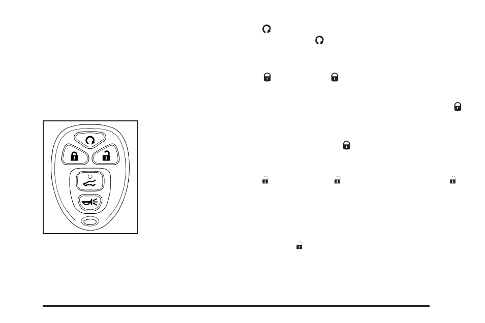 Remote keyless entry (rke) system operation, Remote keyless entry (rke) system, Operation -5 | GMC 2008 Acadia User Manual | Page 87 / 472