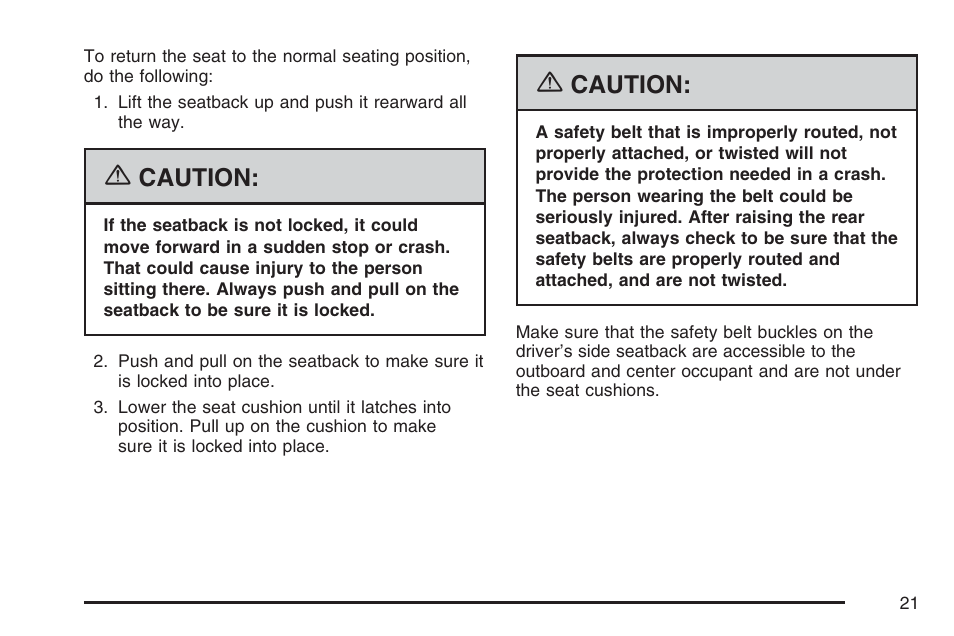 Caution | GMC 2007 Sierra User Manual | Page 21 / 674