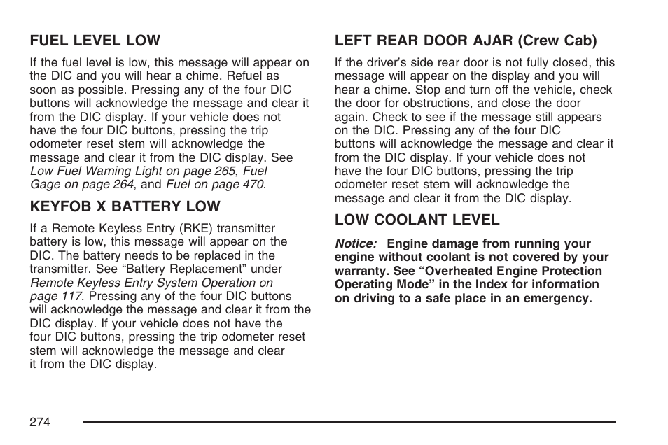 GMC 2007 Sierra User Manual | Page 274 / 674