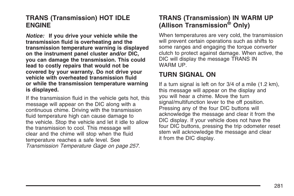 GMC 2007 Sierra User Manual | Page 281 / 674