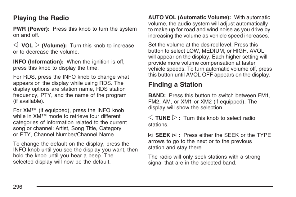 GMC 2007 Sierra User Manual | Page 296 / 674