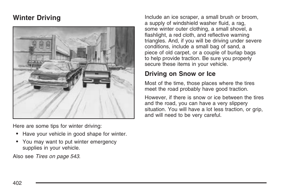 Winter driving | GMC 2007 Sierra User Manual | Page 402 / 674