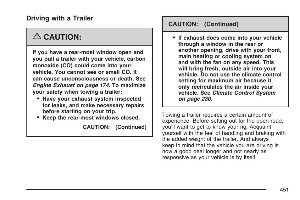 Caution | GMC 2007 Sierra User Manual | Page 451 / 674