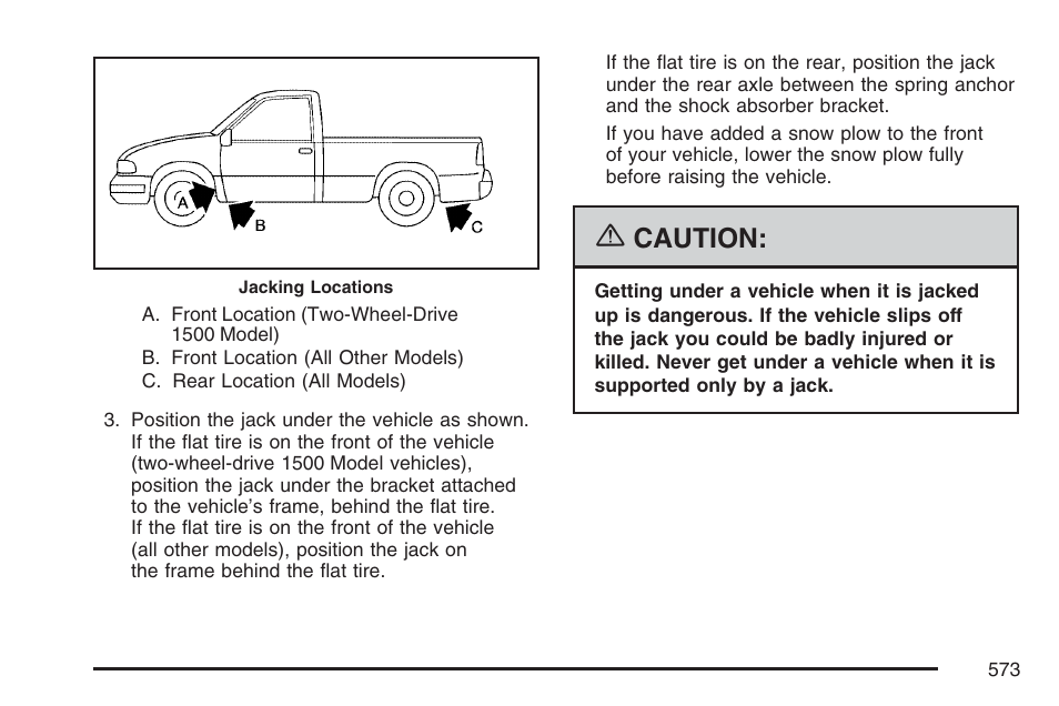 Caution | GMC 2007 Sierra User Manual | Page 573 / 674