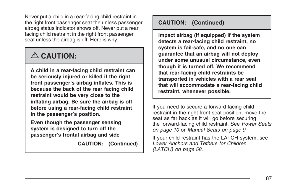 Caution | GMC 2007 Sierra User Manual | Page 87 / 674