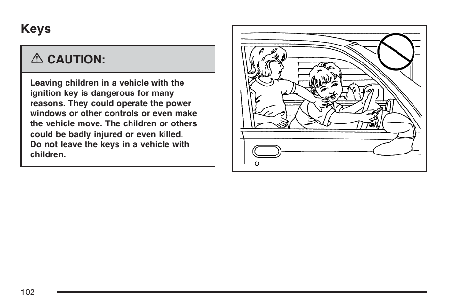 Keys | GMC 2007 Savana User Manual | Page 102 / 452