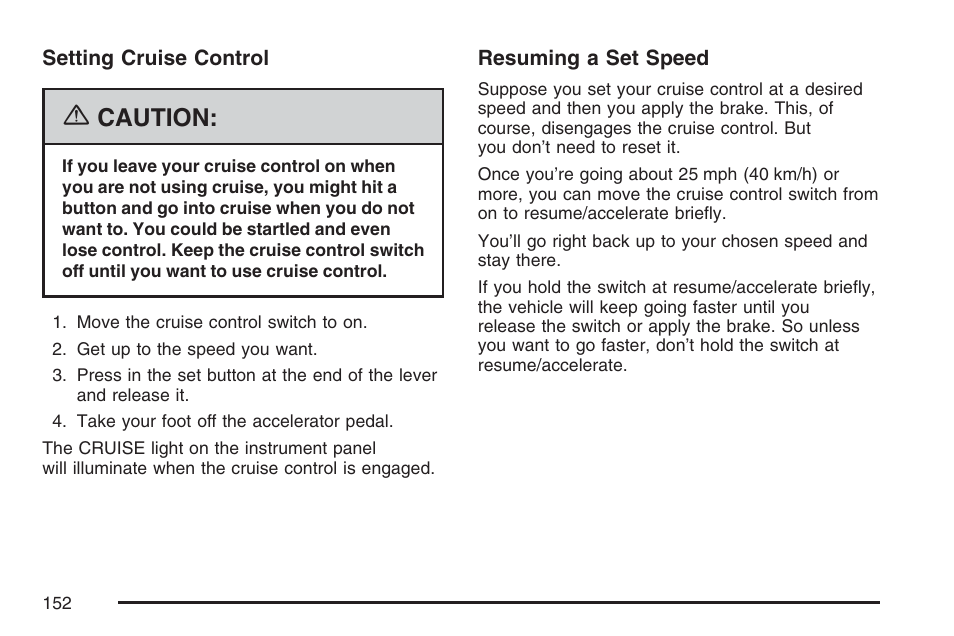 Caution | GMC 2007 Savana User Manual | Page 152 / 452